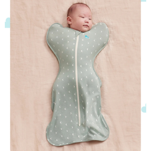 Swaddle Up™ 1.0 TOG Cotton Olive Moon