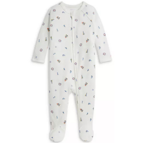 Polo Boys' Polo Bear Cotton Footed Coverall - Baby