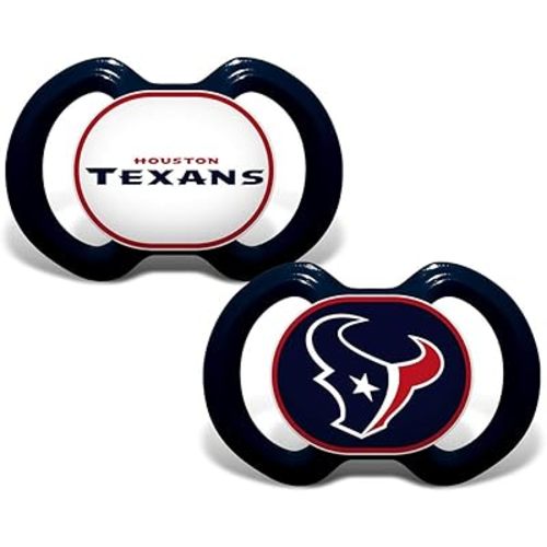 BabyFanatic Pacifier 2-Pack - NFL Houston Texans - Officially Licensed League Gear
