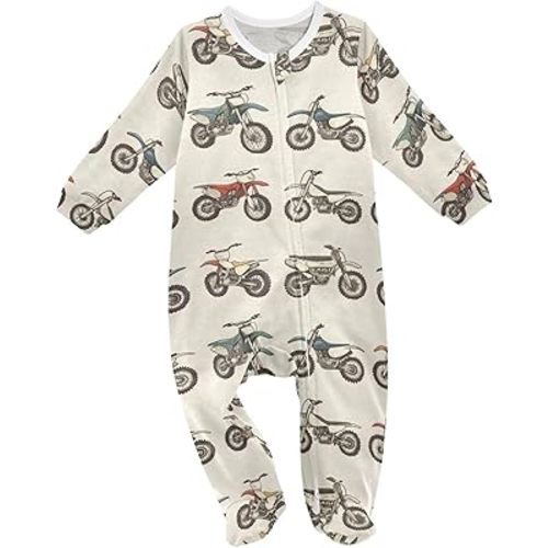 Mazeann Baby Sleepers Newborn Baby One-Piece Footies for Girl Boy