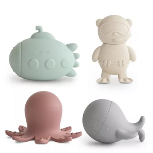 Sealife Mold Free Bath Play Set - 4 Pack