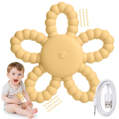 Wacipeck Vibrating Sensory Chew Toys for Babies 6-18 Months & Kids with Autism, Baby Teething Toys for Toddler Teething Relief, Oral Motor Therapy, Sensory Stimulation & Travel Essentials