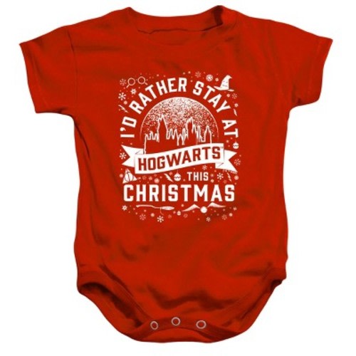 Baby Harry Potter Hogwarts At Christmas Infant Bodysuit, Red, 18 Months