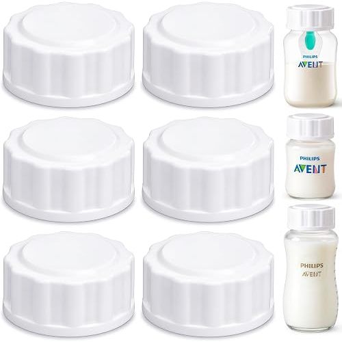 CHUBBIEE Storage Caps for Philips Avent Natural & Anti-Colic Bottle, 6-Pack