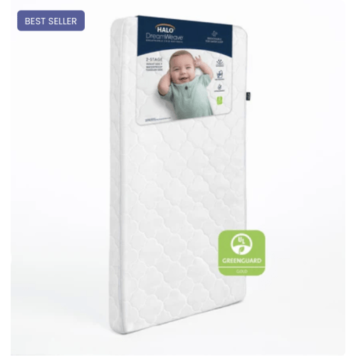 HALO DreamWeave Breathable Crib Mattress | Toddler Mattress | GREENGUARD Gold