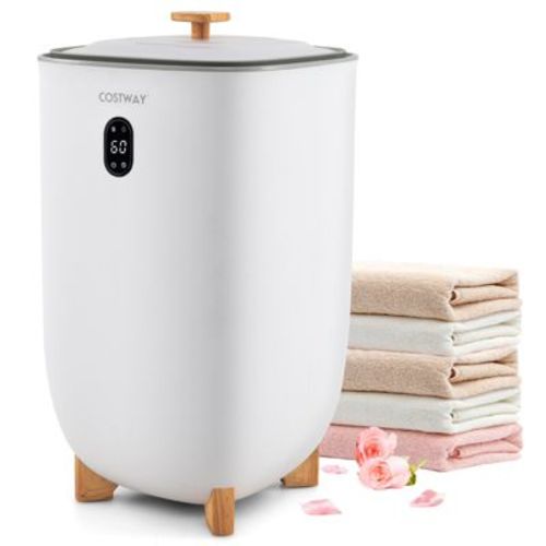 Cosytway 35L Large Towel Warmer Bucket Home Towel Warmer for Wet Tower White