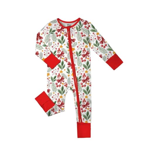 Weiwei Pajamas for Baby Boys & Girls, Viscose from Bamboo Footie Pajamas Convertible Newborn Sleeper, Zipper Onesie 0-24M,YKK