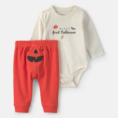 Baby Carter's 2-Piece Baby's First Halloween Long Sleeve Bodysuit & Pants Set
