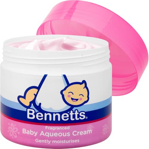 Bennetts Baby Aqueous Cream 350ml – Gentle, Fragranced Moisturiser & Soap Substitute for Newborn Skin