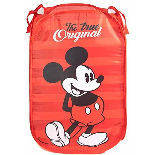 Jay Franco Disney Mickey Mouse Pop Up Hamper - Mesh Laundry Basket/Bag with Durable Handles (Official Disney Product)