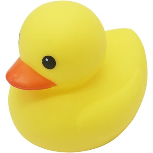 MYLIFEUNIT 4 inch Yellow Rubber Bath Ducks for Child