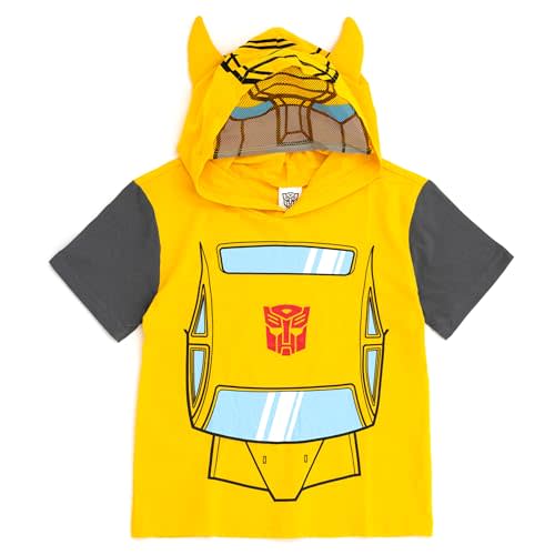 Transformers Hooded Cosplay T-Shirt Toddler to Big Kid Sizes (2T - 14-16)