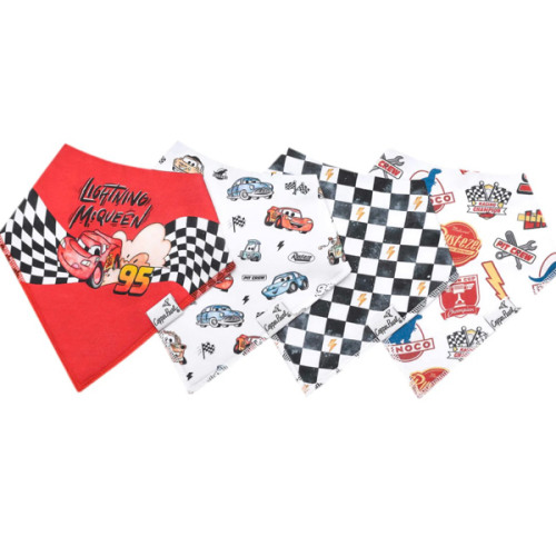 4 Pack Baby Bandana Bibs - Disney Pixar Cars