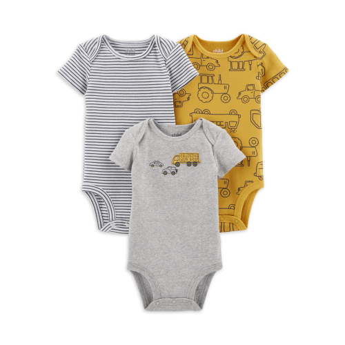 Carter's Child of Mine Baby Boys Construction Bodysuit, 3-Pack, Preemie-18 Months
