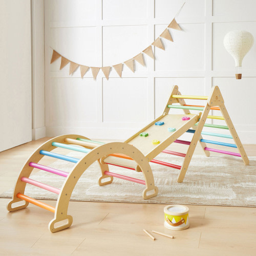 Tiny Land 7-in-1 Rainbow Climbing Set