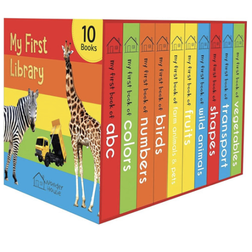 My First Library: Boxset of 10 Board Books for Kids