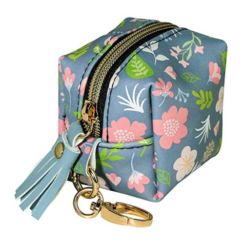 Smlpuame Pacifier Holder Case,BPA Free Leather Baby Pacifier Cover Pouch,Binky Case for Diaper Bag or Purse,Holder 4 Pacifiers or Teether Toy,Outdoor Travel Accessories,Easy to Clean(Cactus)