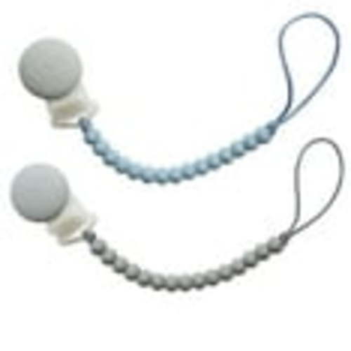 Tiny Teethers Designs, Signature Silicone Baby Beaded Pacifier Clip Teether, Marble and Rose, 2 pk. - Samsclub.com