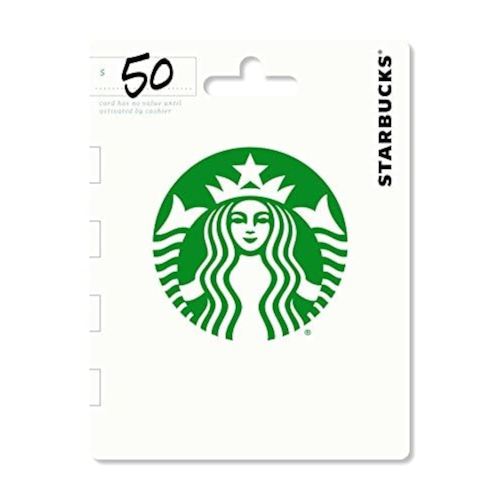 Starbucks Physical Gift Card - $50