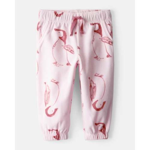 Baby Girl Penguin Cozy Jogger Pant - Pink - OshKosh | Carter's
