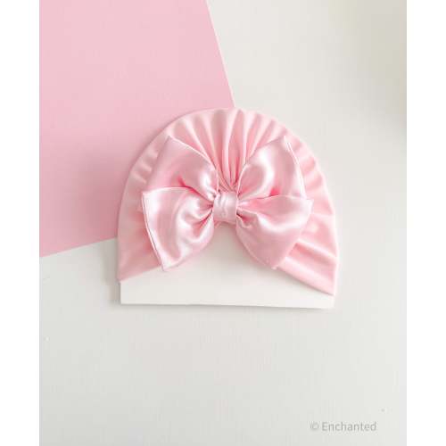 Baby Pink Bow Turban
