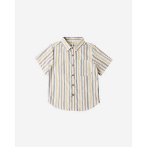 Collared Short Sleeve Shirt Valencia Stripe
