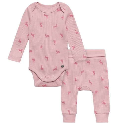 2-Piece Baby Girls Pink Bunnies Bodysuit and Pant Set – Gerber Childrenswear