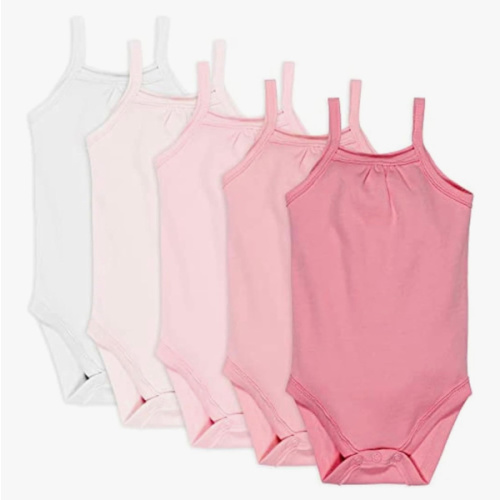 HonestBaby Multipack Sleeveless and Cami Bodysuits One-Piece 100% Organic Cotton for Infant Baby Boys, Girls, Unisex