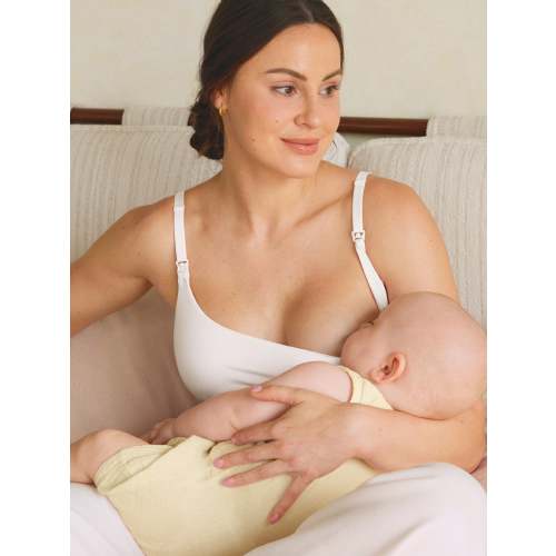Cotton Scoop Neck Nursing Bralette