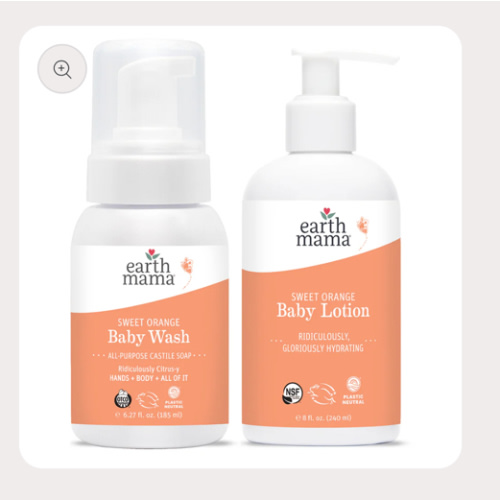 Sweet Orange Baby Wash + Lotion Set