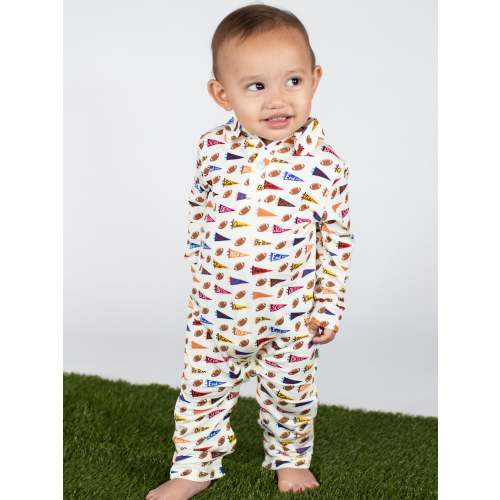 LS Polo Romper - Varsity Flags – Goosies