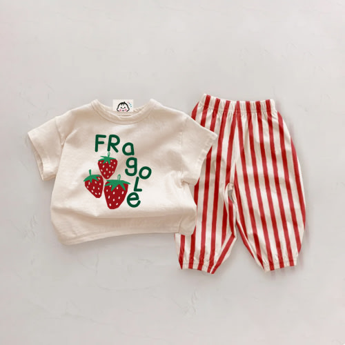 FRAGOLE Baby 2 Piece Strawberry Sets