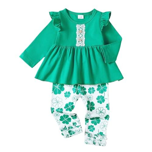 Baby Girl Clothes Toddler Girl Outfits Ruffle Shirt Pants Cute Infant Outfit Set Baby Girl Fall Winter Clothes