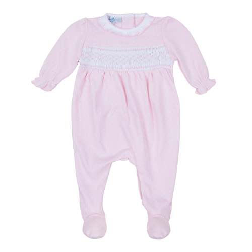 Simply Sweet Smocked Footie - Pink