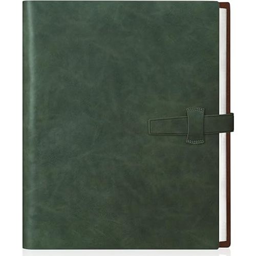 Artmag Photo Album 4x6 320 Photos, Thick Leather Cover Picture Album with 20 PCS Kraft Writing Paper Holds 320 Vertical Photos for Family Wedding Anniversary (Dark Green)