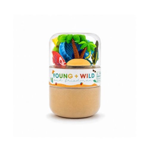 Young + Wild and Friedman Beach Sensory Sand Grab and Go Jar