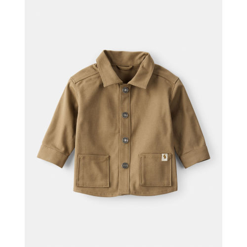 Baby Boy Canvas Long-Sleeve Fashion Jacket - Brown - Carter's | Carter's