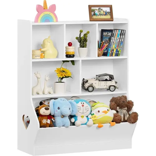 Lerliuo Kids Toy Storage Organizer, 3 Tier Children Small Bookcase and Bookshelf