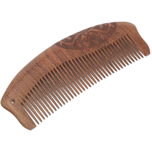 Women Hair Comb Carved Sandalwood Combs for Birthing Man Women's Black