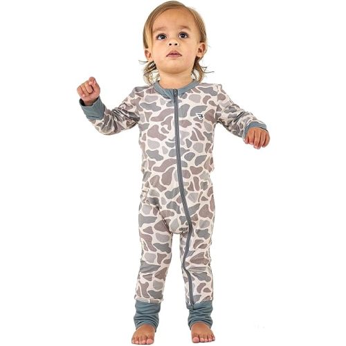 Burlebo Baby Zip Up – Soft Performance Fabric with Fold-Over Cuffs