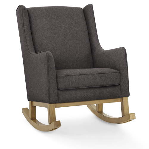 Delta Children Hanover Rocking Chair, Charcoal/Acorn