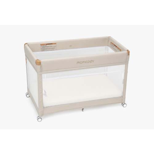 One-Click Foldable Baby Playard with Bassinet | Momcozy