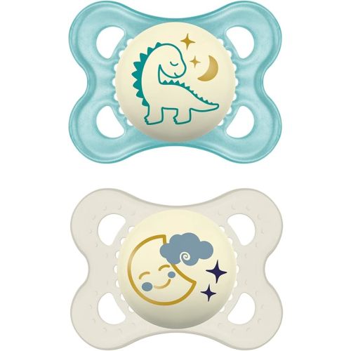 Night Pacifier 0-6 months (2 pack), Boy