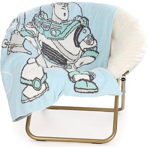 Jay Franco Kids Plush Throw Blanket – Soft & Comfy Fluffy 50x70 Inches Throw for Couch or Bed – Cozy Home Décor for Living Room & Bedroom, Multi - Toy Story