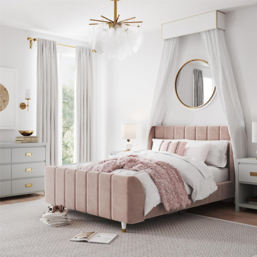Max & Finn Valentina Full Size Bed and Dresser Set & Reviews | Wayfair