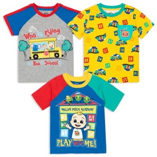 CoComelon Cocomelon JJ Infant Baby Boys 3 Pack T-Shirts Multicolor 12 Months