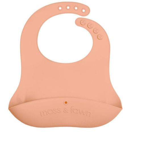 Moss and Fawn Gather & Roll Bib - Bloom