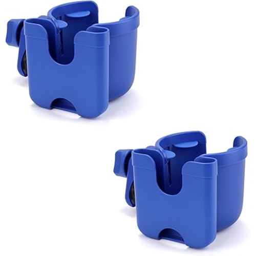 Accmor Stroller Cup Holder with Phone Holder, Bike Cup Holder, Universal Cup Holder for Uppababy Nuna Doona Strollers, 2-in-1 Cup Phone Holder for Stroller, Bike, Wheelchair, Walker, Scooter