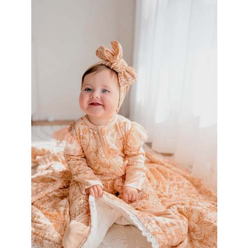 Dainty Miss Onesie - Peach Blossom