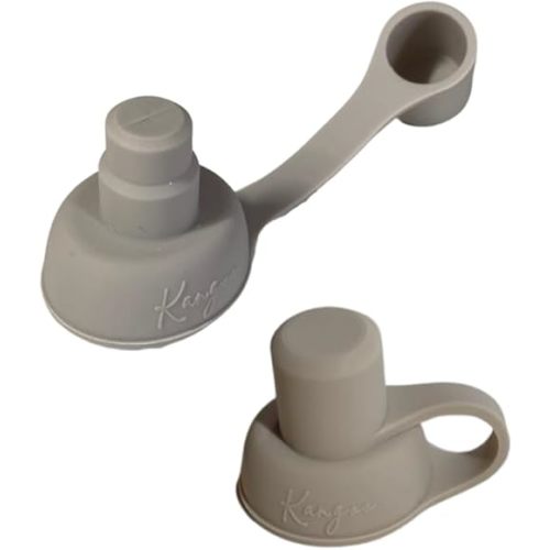 Kangoo No Spill Pouch Topper - Softsips Anti-Spill Spouts Food Pouches (x2) Baby Food Top with Flow Control Valve - Baby Led Weaning - Toddler Travel Snacks - Gentle on Gums
